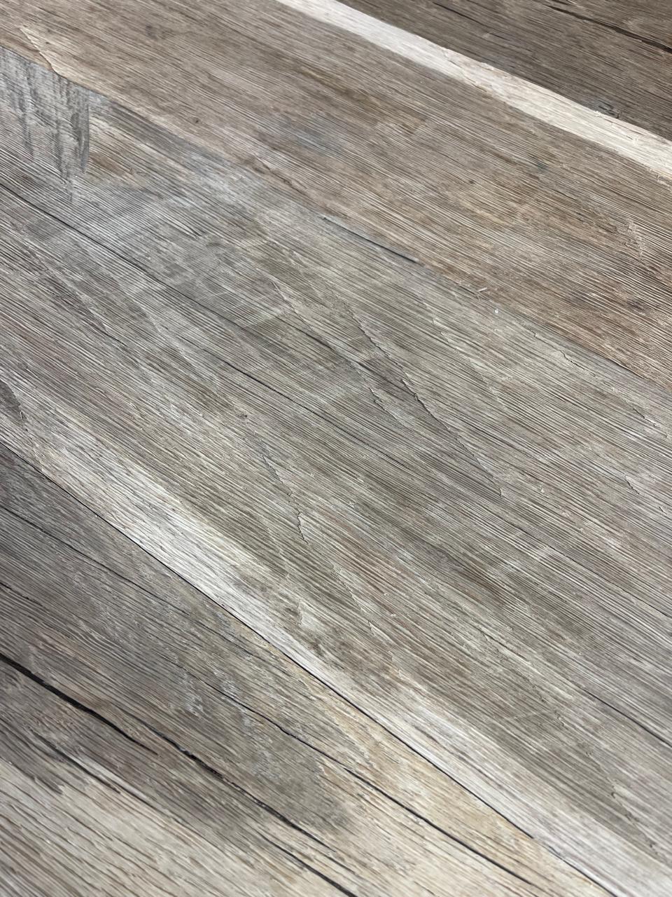Reclaimed oak panel surface close-up