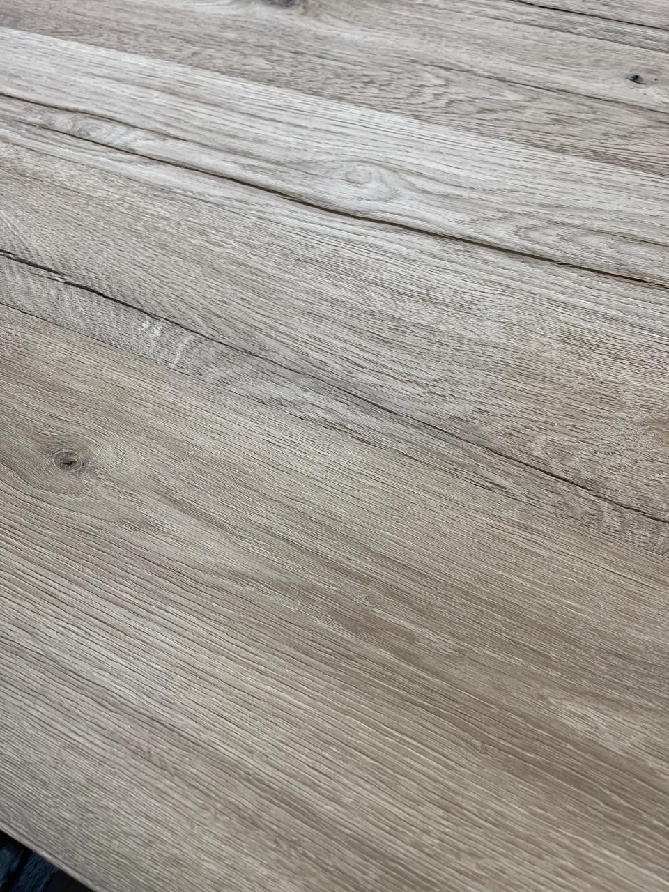 Reclaimed oak panel surface close-up